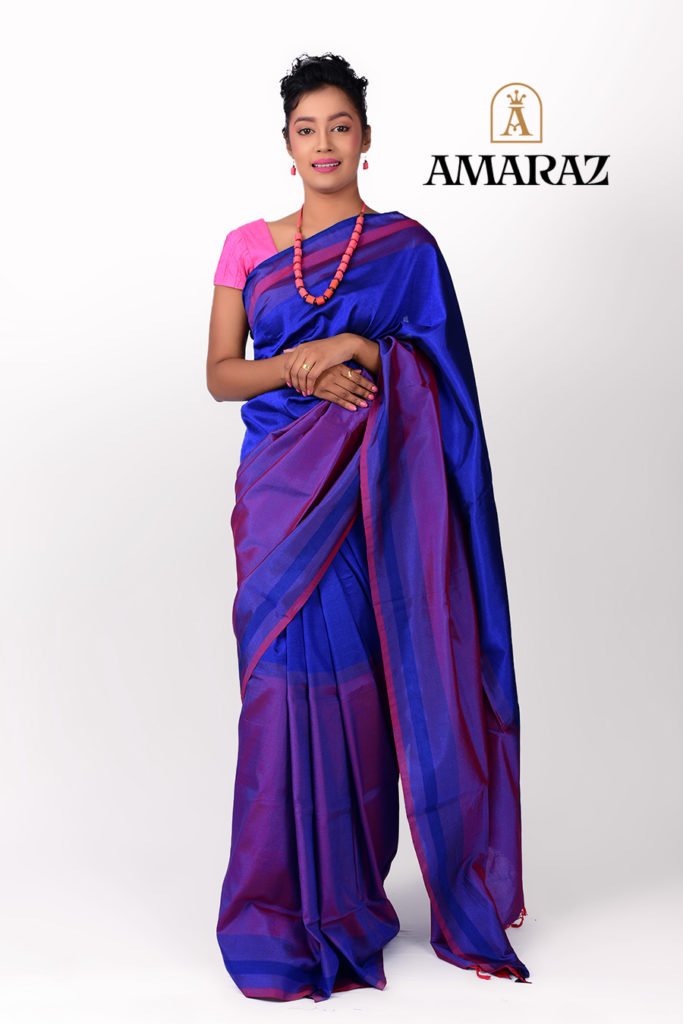 Indian Crew Silk Saree – Amaraz Handloom Sarees