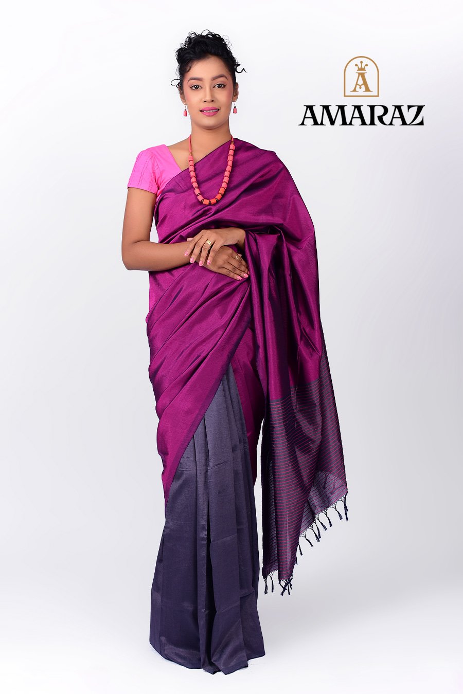 Slogans Speaker Silk Saree – Amaraz Handloom Sarees