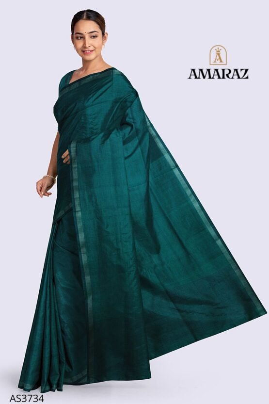 Dark Green Silk Saree