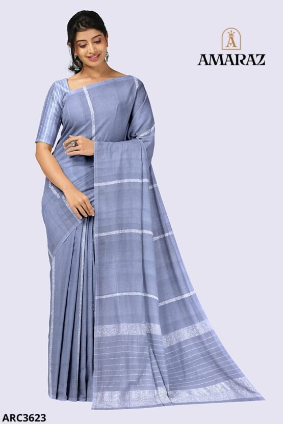 Blue Handloom Rich Cotton Saree ARC3623