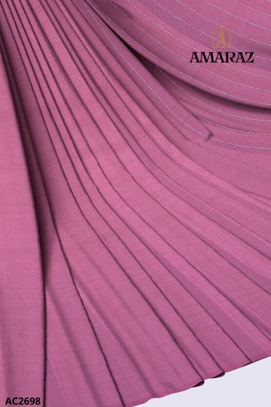 Pink Handloom Cotton Saree AC2698 - Image 4