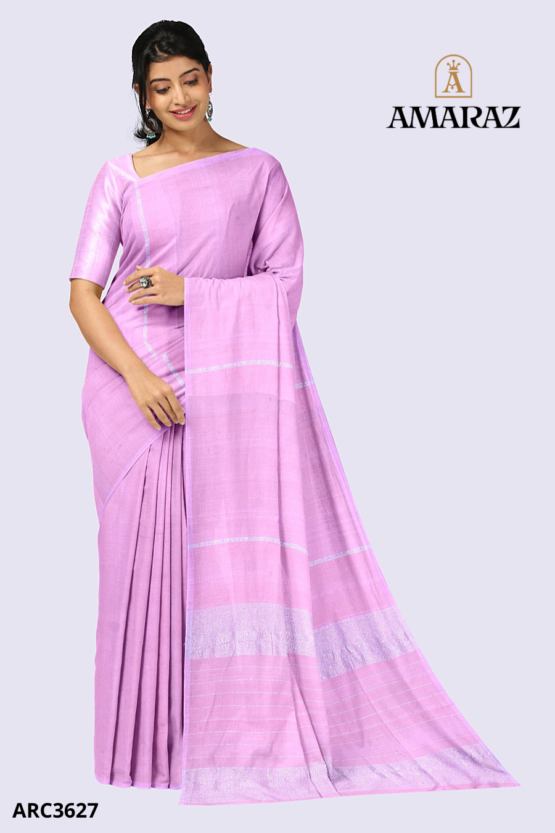 Pink Handloom Rich Cotton Saree ARC3627