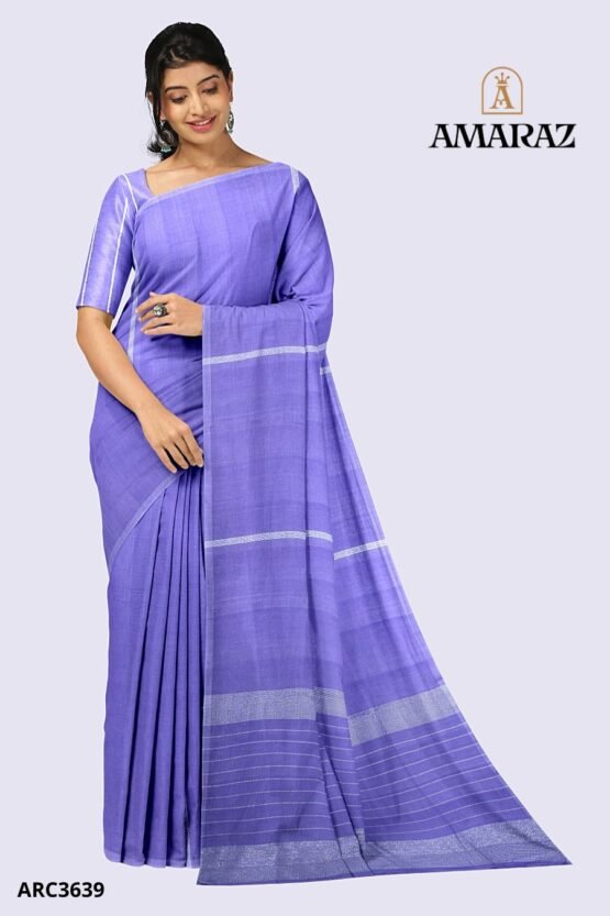 Purple Handloom Rich Cotton Saree ARC3639